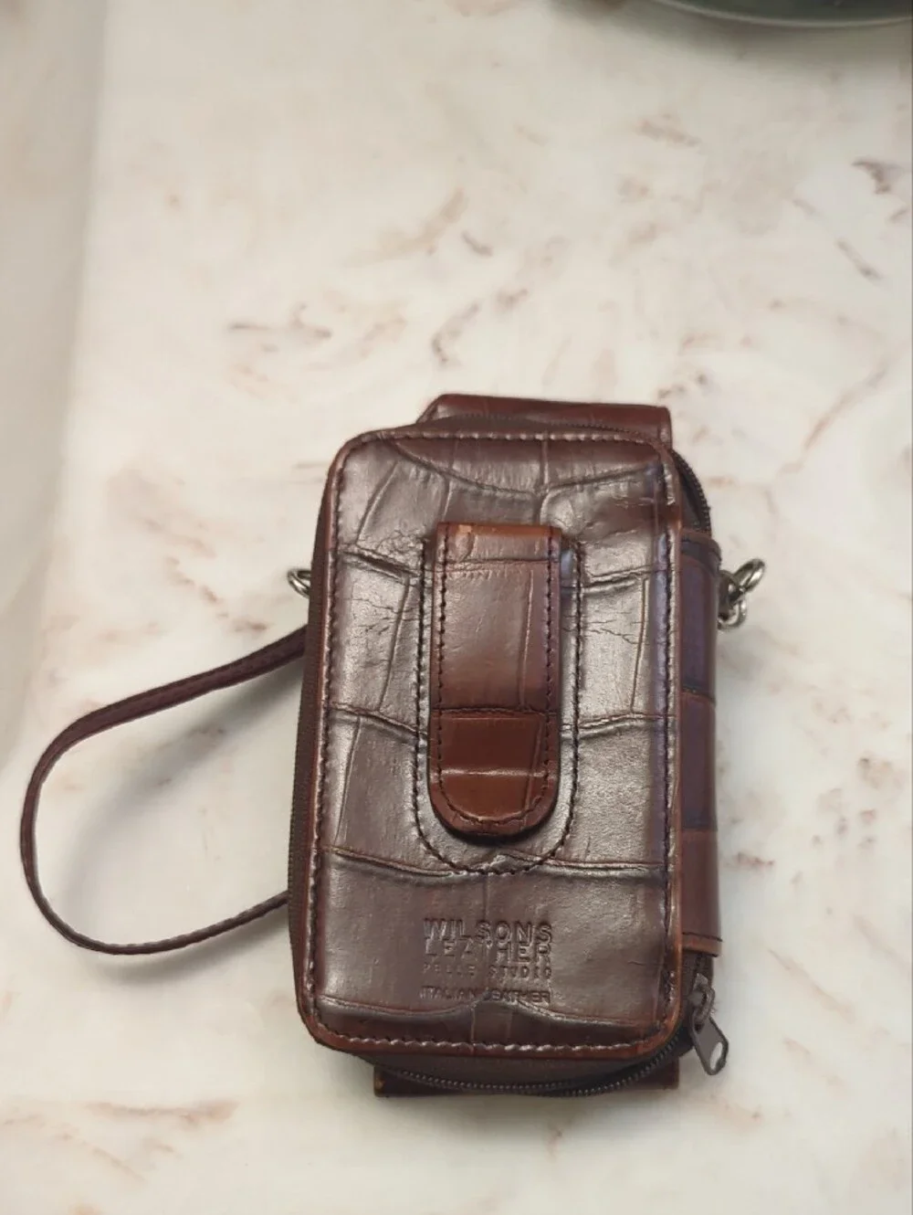 Wilsons Leather croc embossed